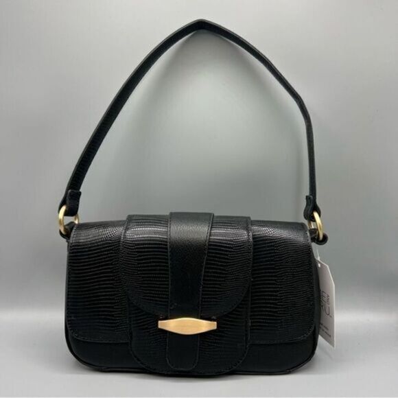Time and Tru Mia Black Shoulder Bag - Picture 1 of 7